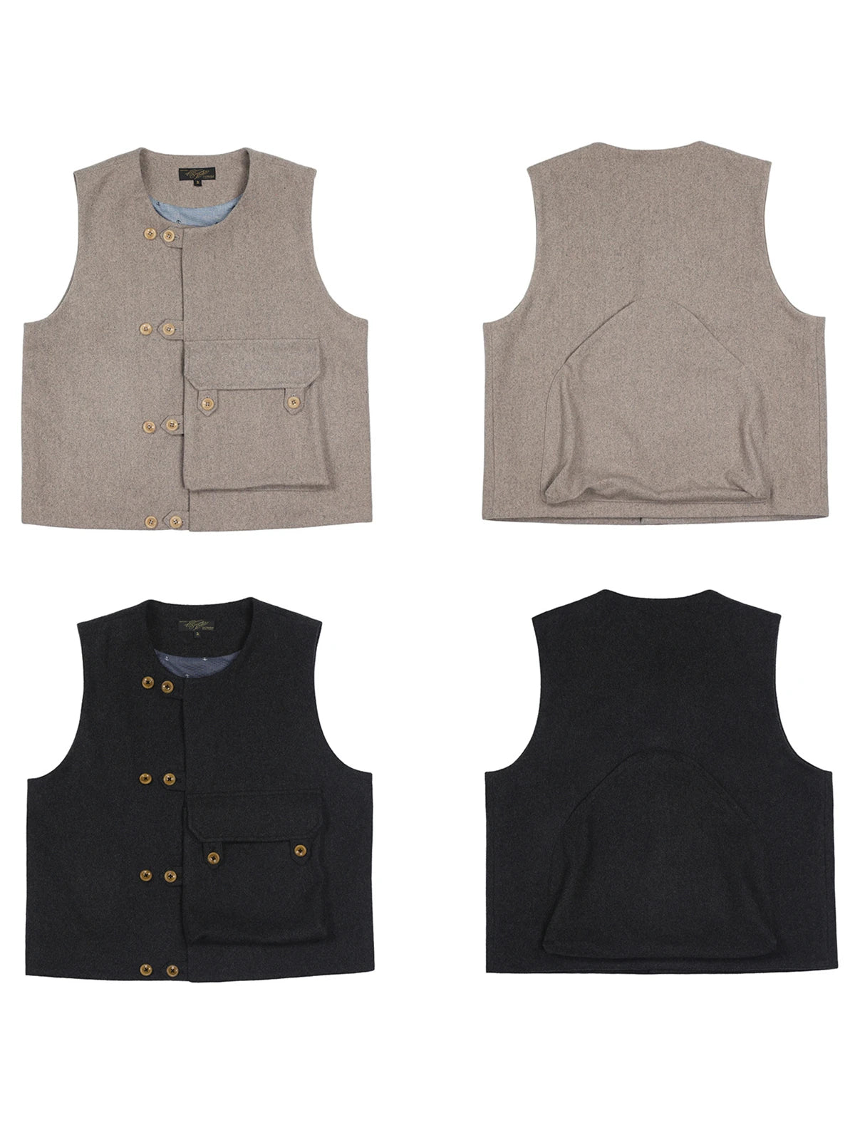 Anchor Print Deck Vest