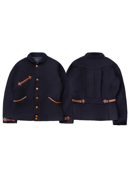 Wool Blend Railway Jacket