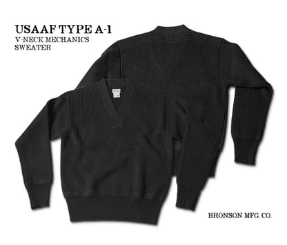 A-1 V-Neck Mechanic Sweater