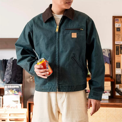 Washed Canvas Detroit Jacket