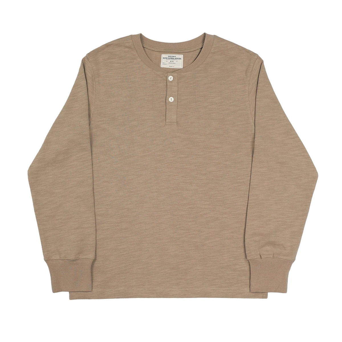 Slub Cotton Henley Shirt