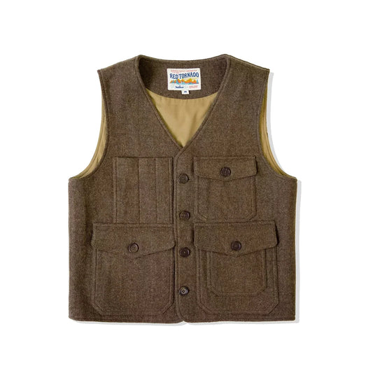 Tweed Multi Pocket Work Vest