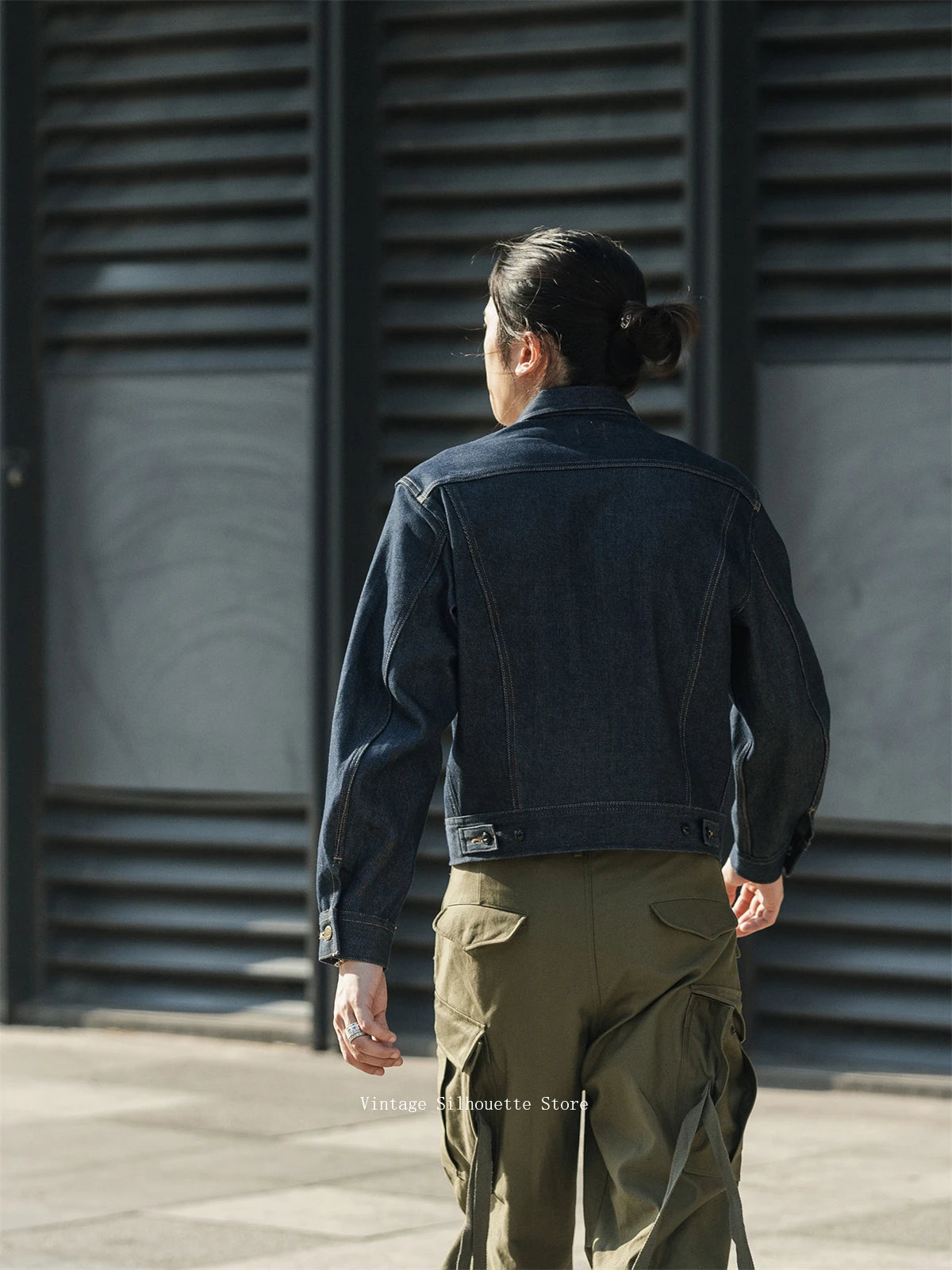 Cropped Sanforized Denim Jacket