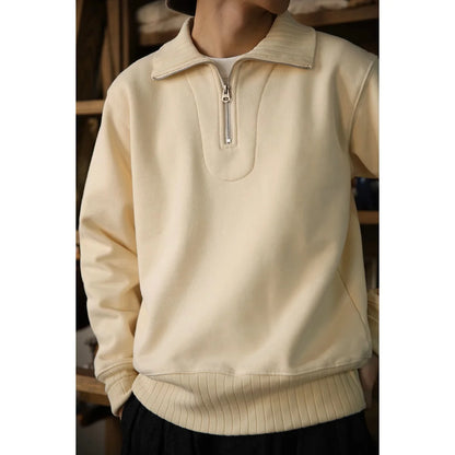 Quarter Zip Motorcycle Sweatshirt