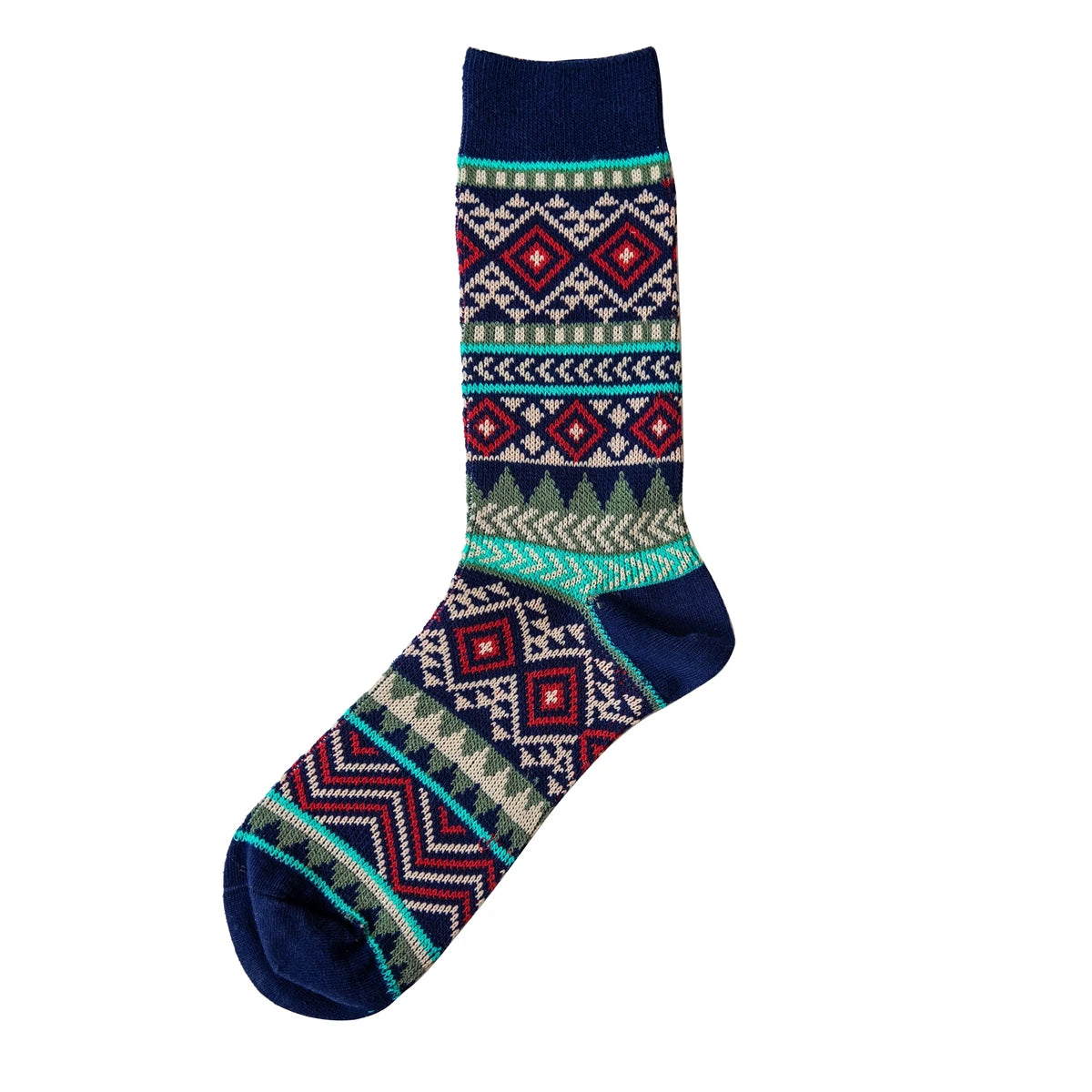 Fair Isle Crew Socks