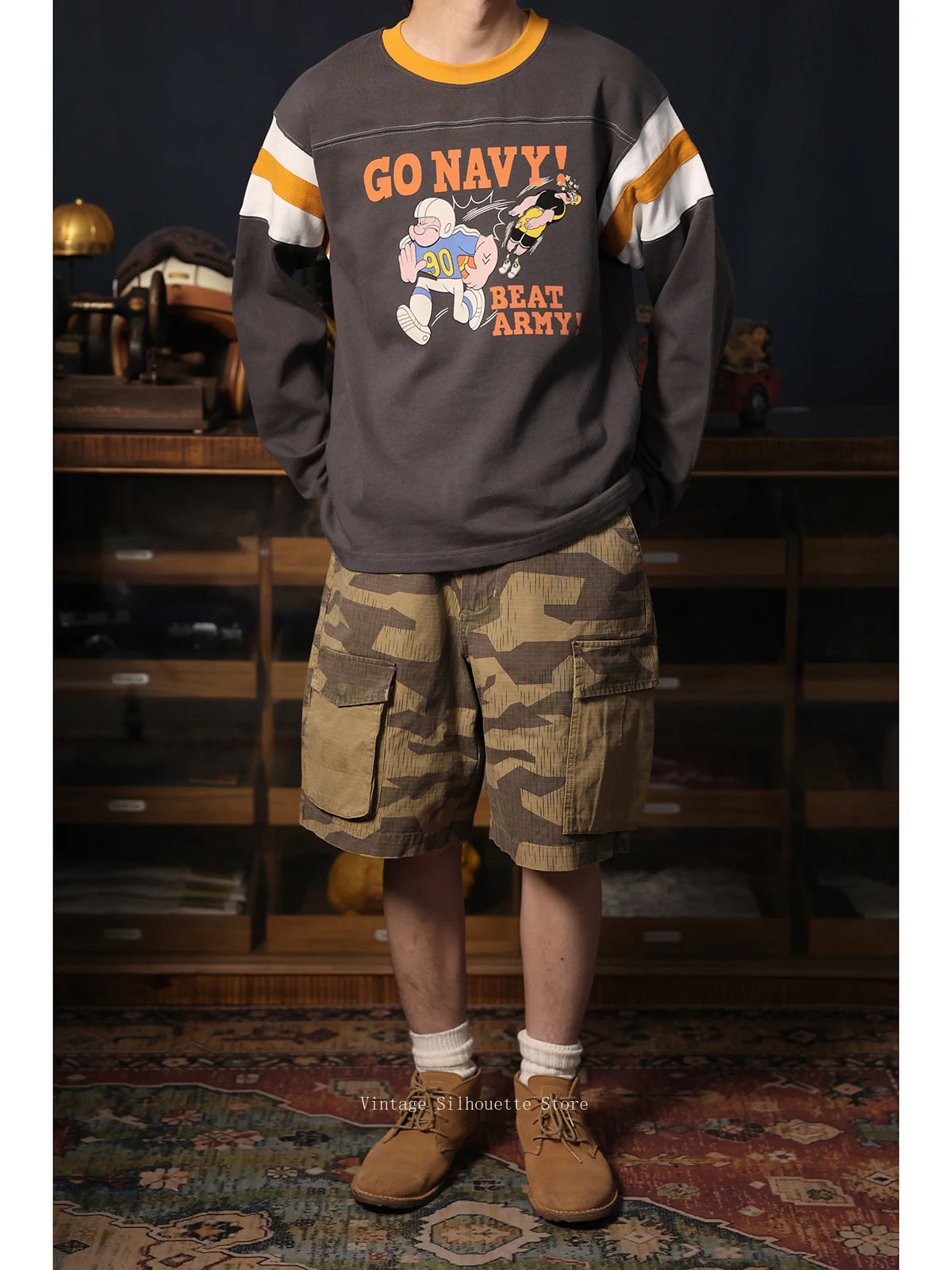 Cartoon Football Jersey Tee