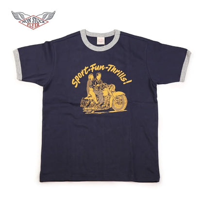 Motorcycle Rider Print Tee