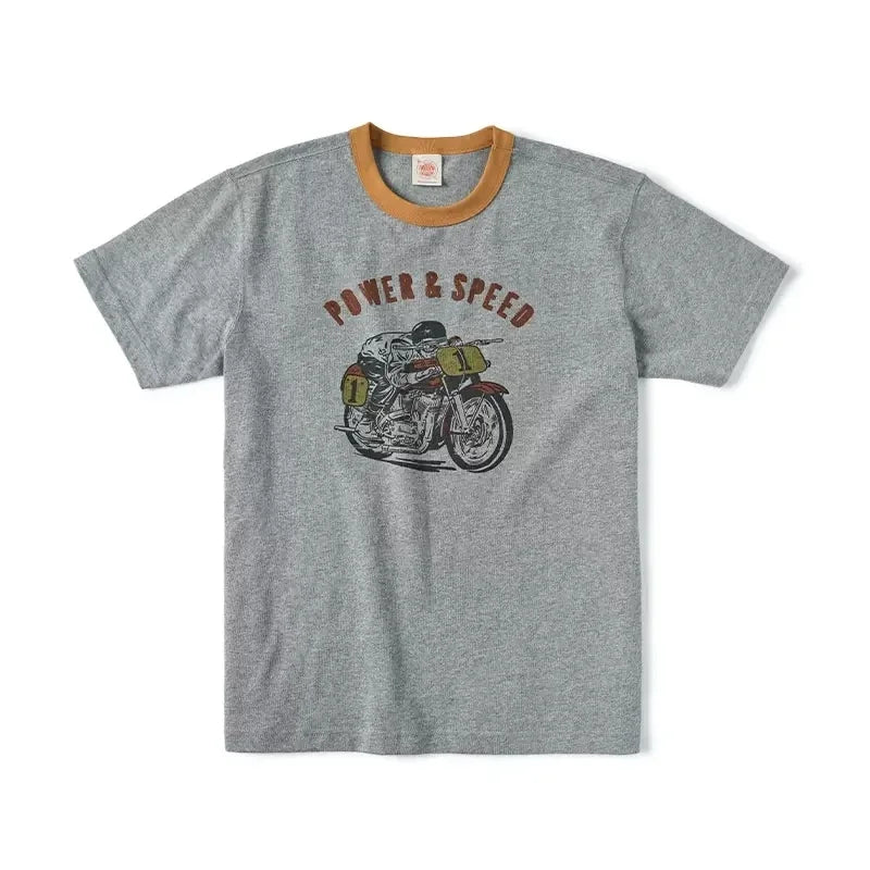 Retro Print Cotton Tee