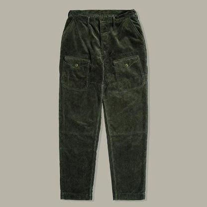 Tapered Corduroy Casual Trousers