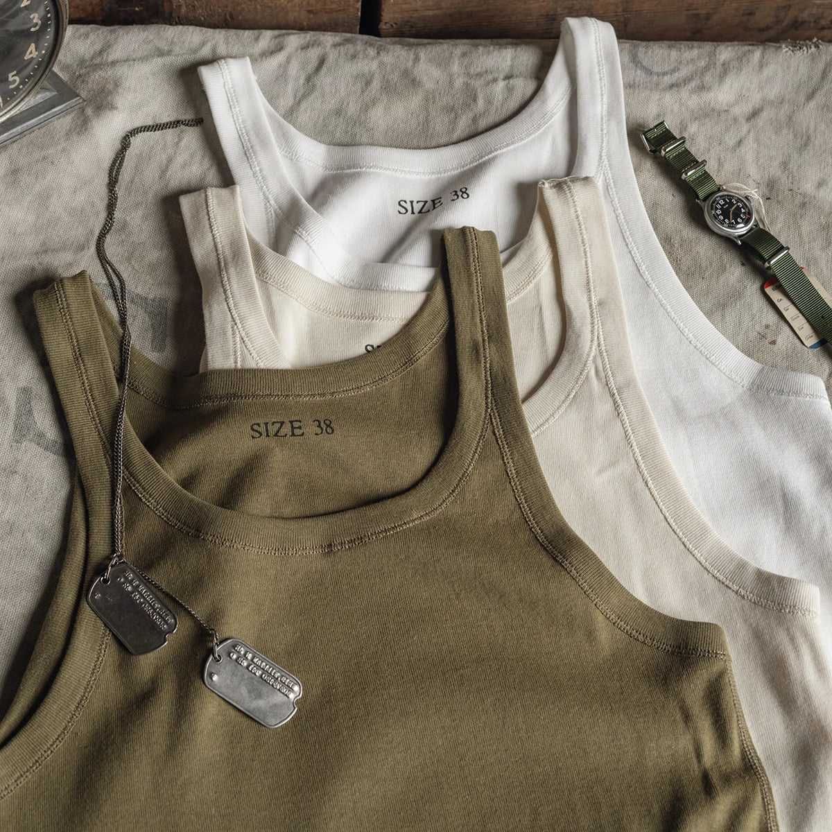 Ribbed Thin Strap Tank Top