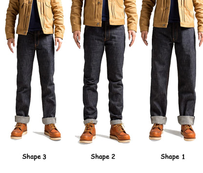 Raw Selvedge Back Buckle Jeans
