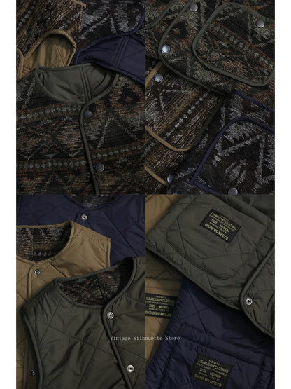 Reversible Quilted Padded Vest