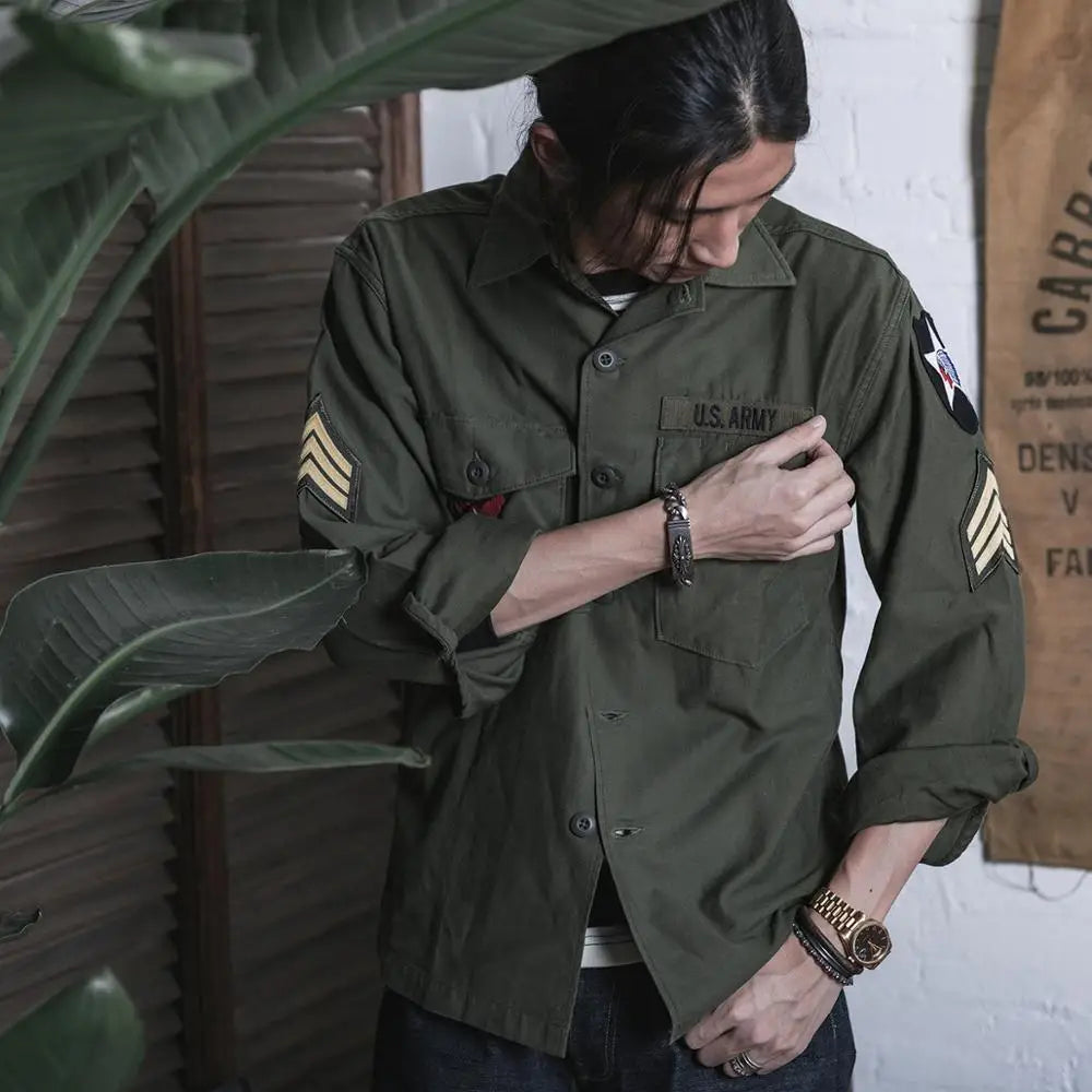 OG-107 Cotton Sateen Overshirt