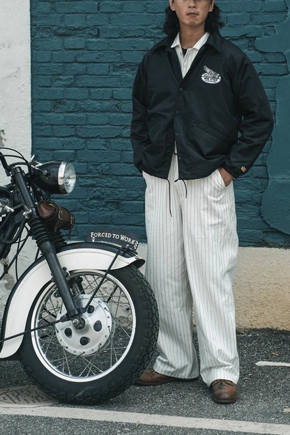 Lined Nylon Rider Jacket