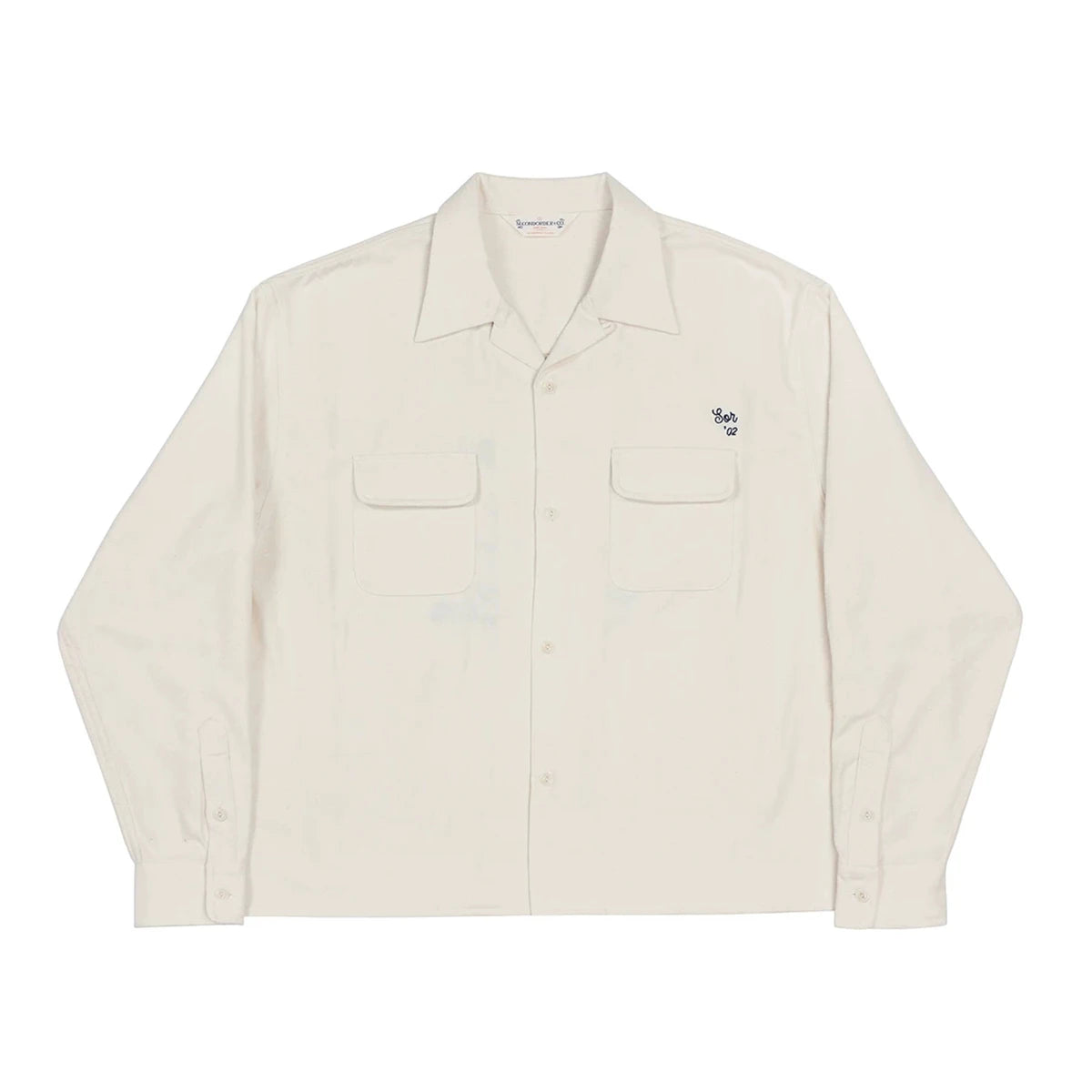 White Embroidered Cycling Shirt