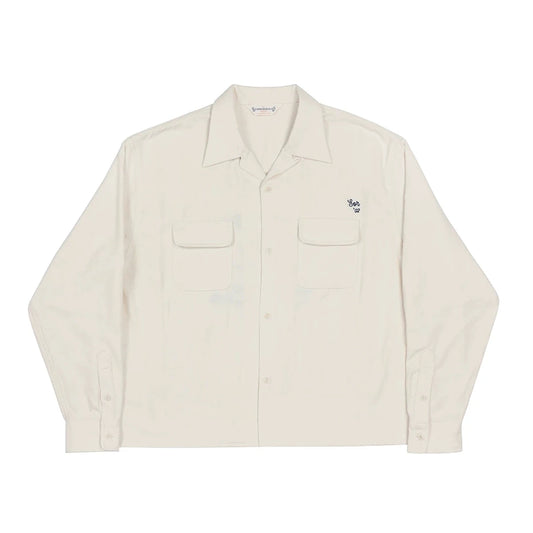 White Embroidered Cycling Shirt