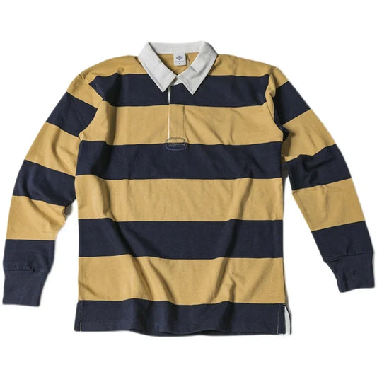 Striped Long Sleeve Polo Shirt