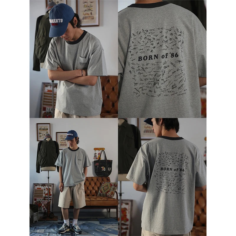 Oversized Graphic Ringer Tee