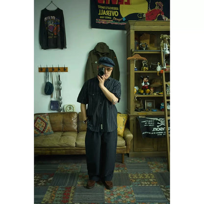 Striped French Work Shirt