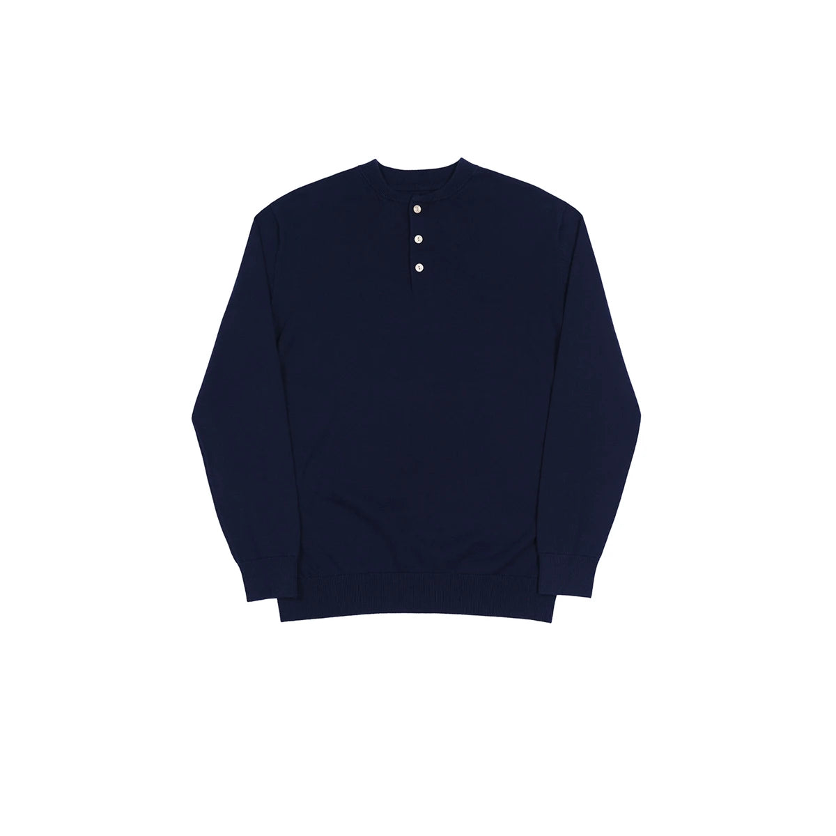 Jacquard Shoulder Henley Shirt