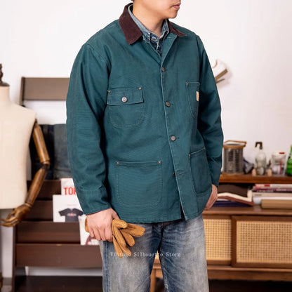 Corduroy Collar Duck Chore Jacket