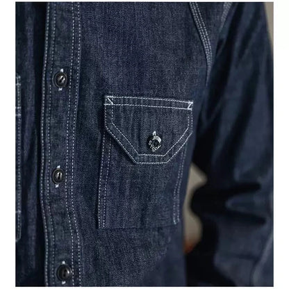 Triple Stitch Denim Work Shirt