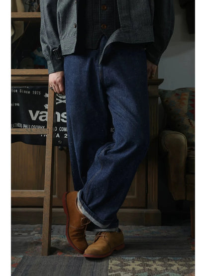Snow Nep Wide Straight Jeans
