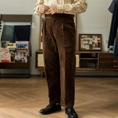 Brown Corduroy Gurkha Trousers