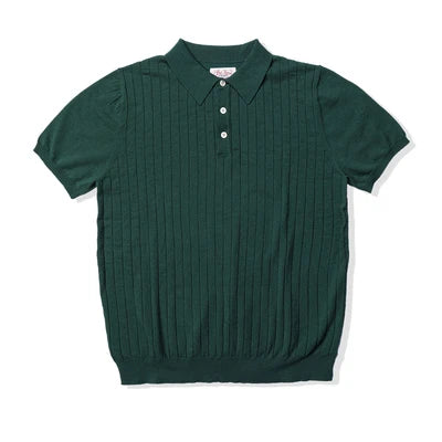 Rib Stripe Polo Shirt