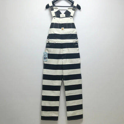 Prison Stripe Canvas Overalls