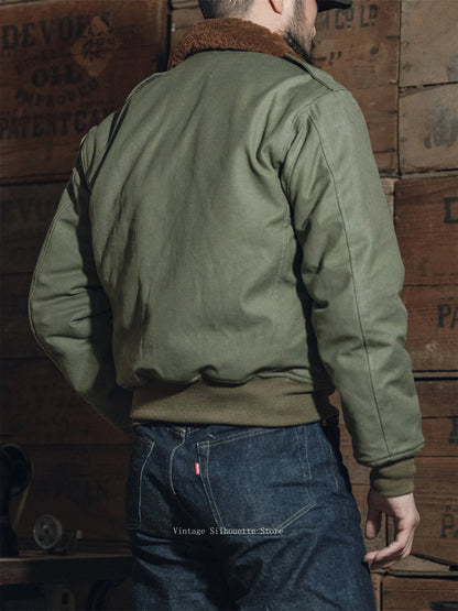 B-10 Shearling Collar Bomber Jacket