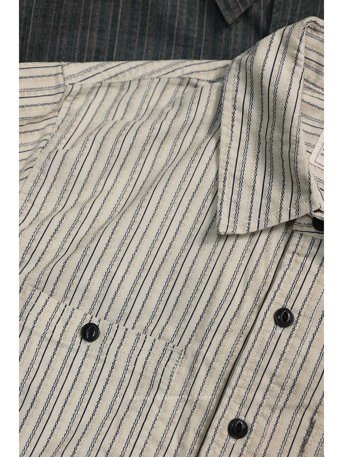 Striped Cotton Work Shirt