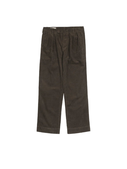 Corduroy Double Pleat Trousers
