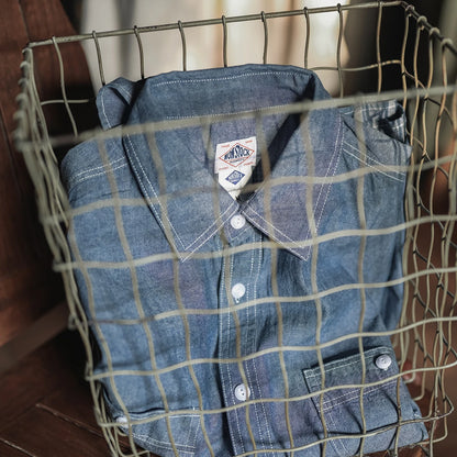 Light Blue Chambray Work Shirt