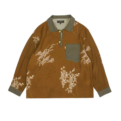Contrast Trim Pullover Shirt