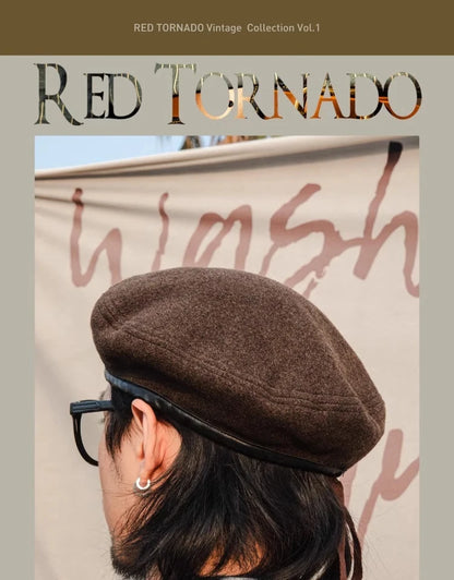 Brown Wool Blend Beret