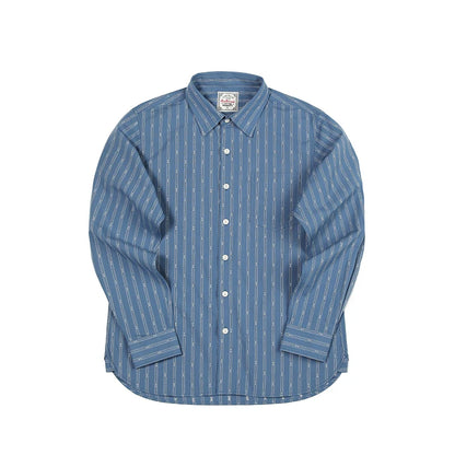 Jacquard Stripe Long Sleeve Shirt