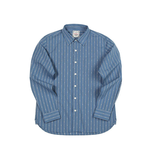 Jacquard Stripe Long Sleeve Shirt