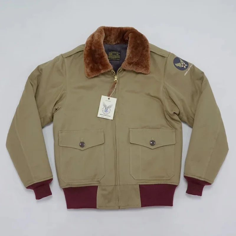 Wool Lined B-10 Bomber Jacket