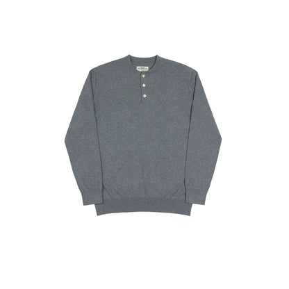 Jacquard Shoulder Henley Shirt