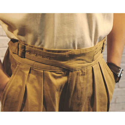 Adjustable Waist Gurkha Shorts