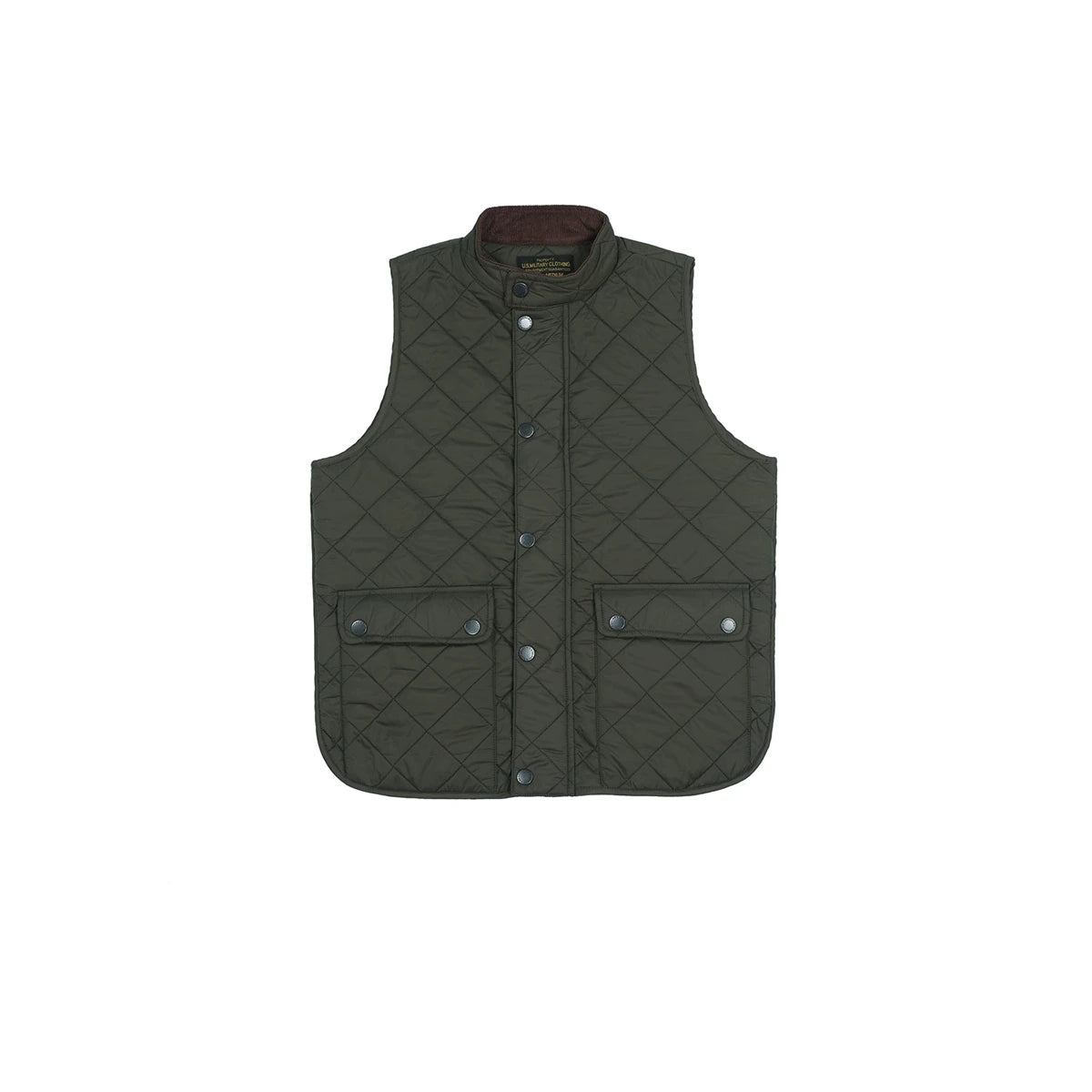 Stand Collar Quilted Vest