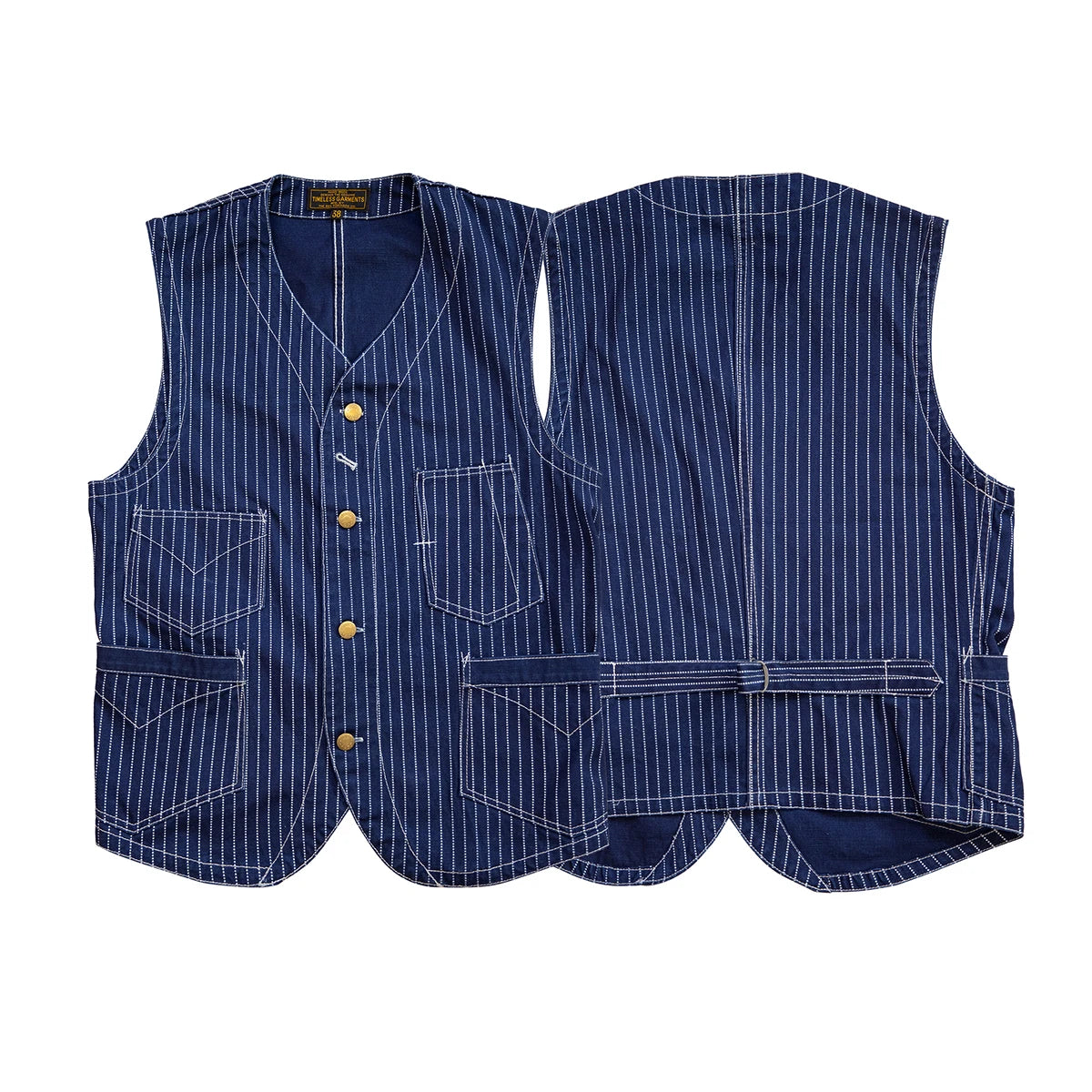 Wabash Stripe Conductor Vest