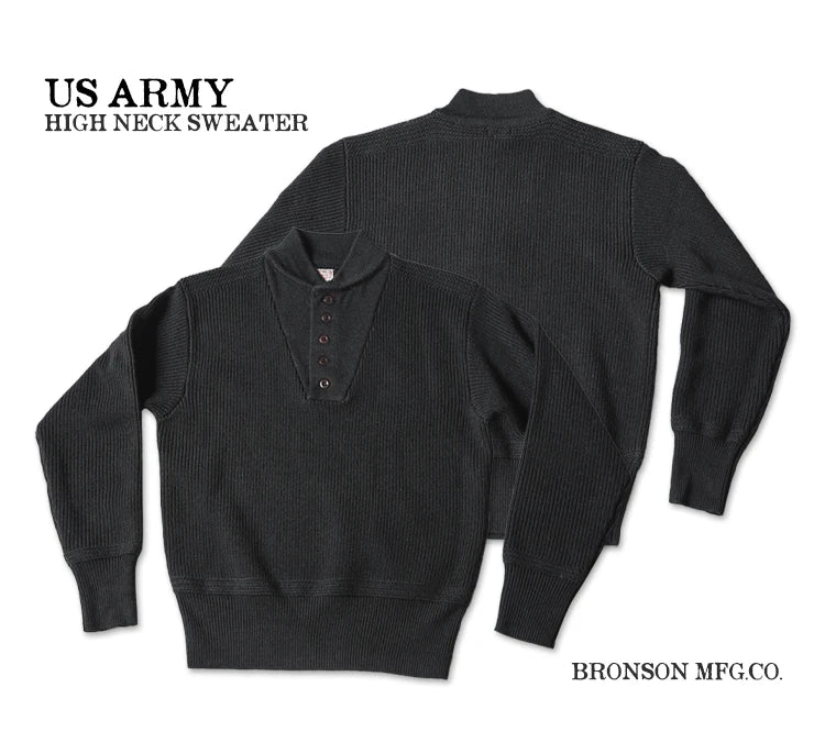 Military High Neck Sweater