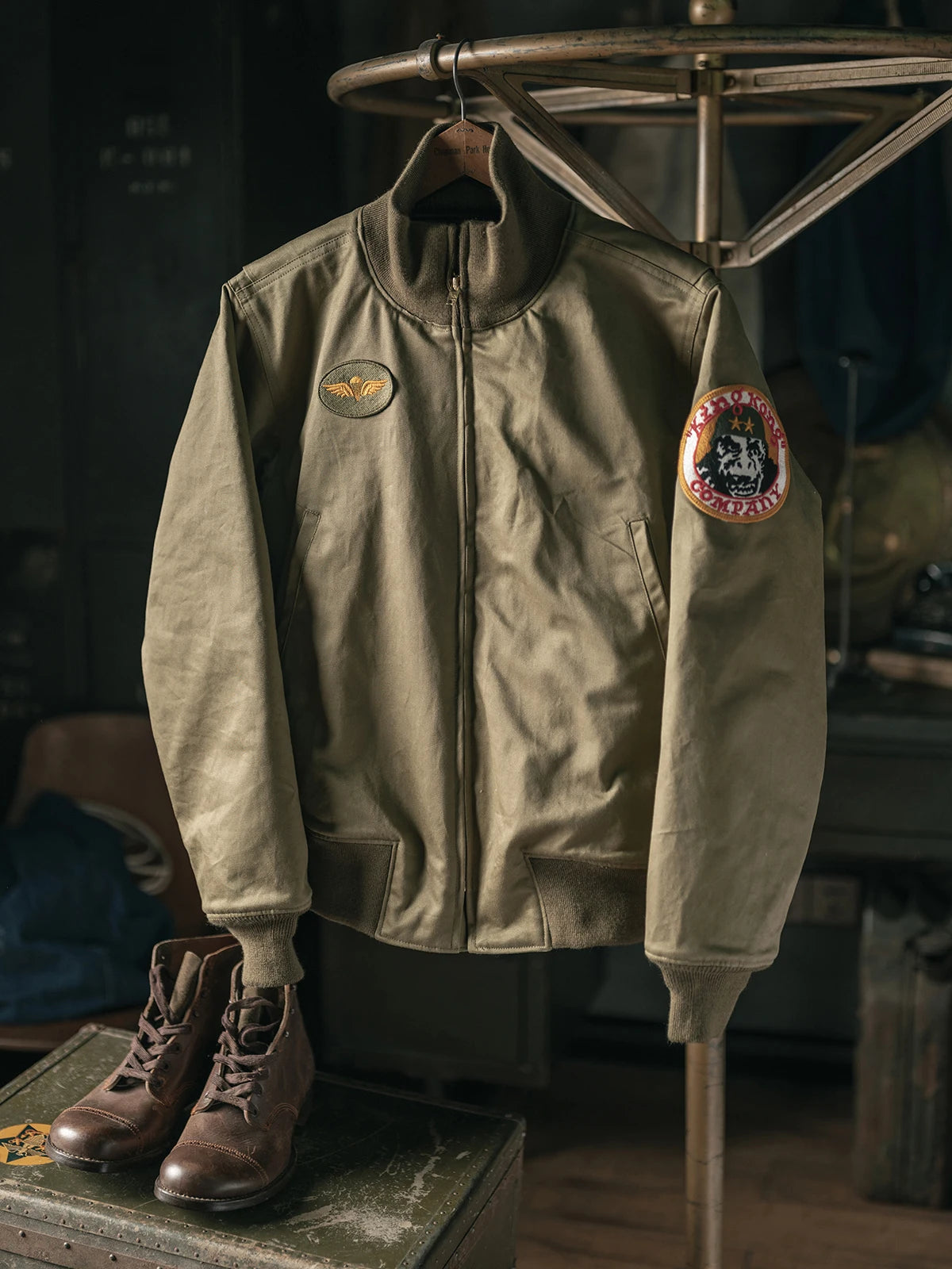 Khaki Tanker Field Jacket