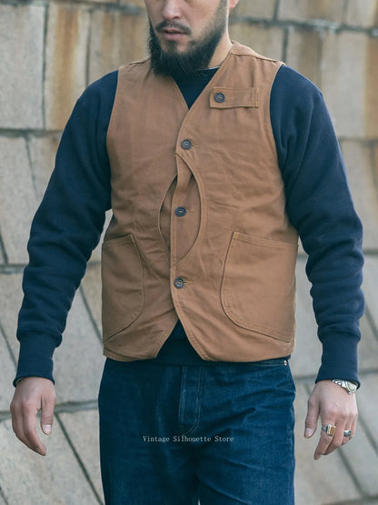 Canvas Multi Pocket Hunting Vest