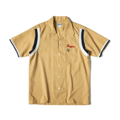 Embroidered Bowling Camp Shirt