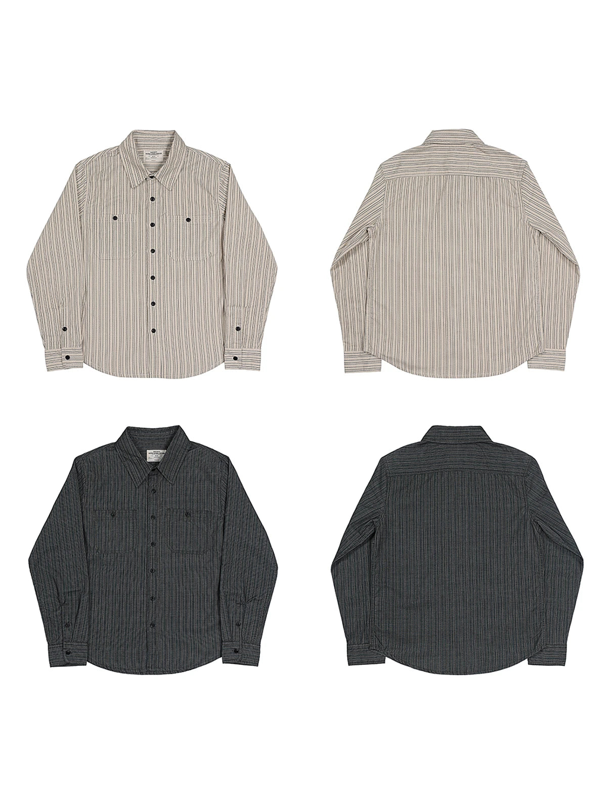 Striped Cotton Work Shirt