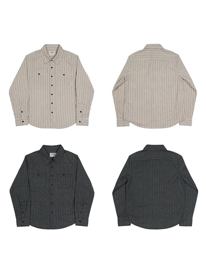 Striped Cotton Work Shirt