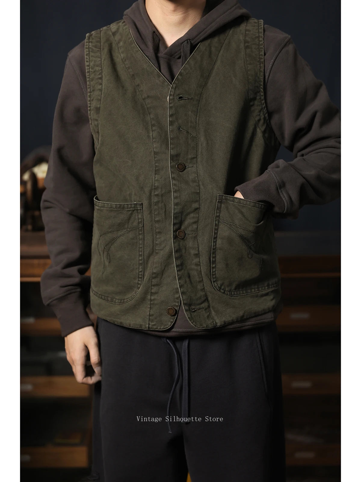 Canvas Utility Work Vest
